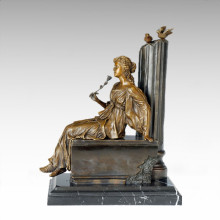 Klassische Figur Statue Dame Fehlende Bronze Skulptur TPE-1008